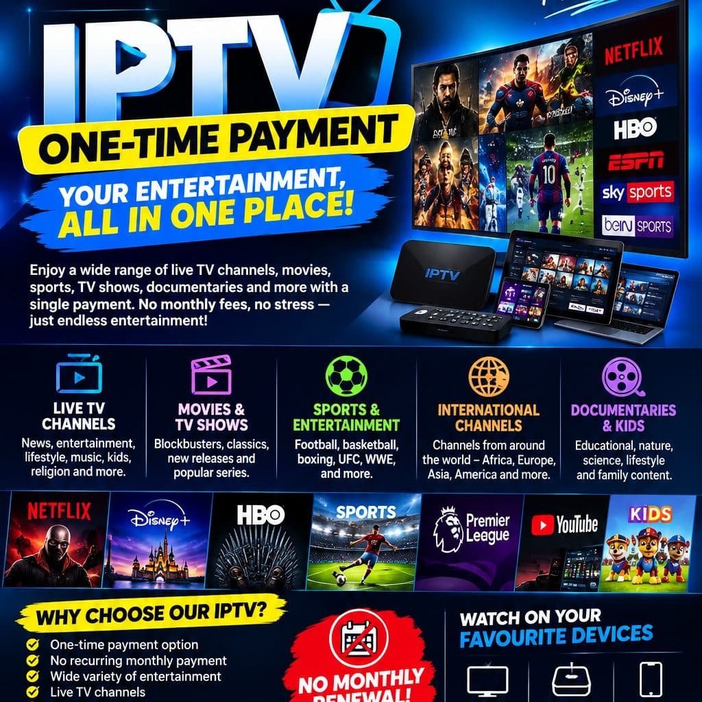 IPTV One-Time Payment Subscription